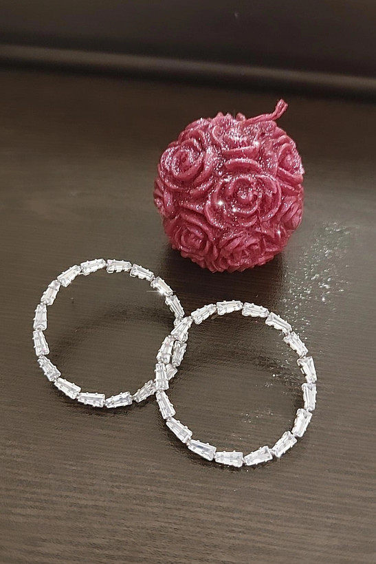 گوشواره جواهری دایره