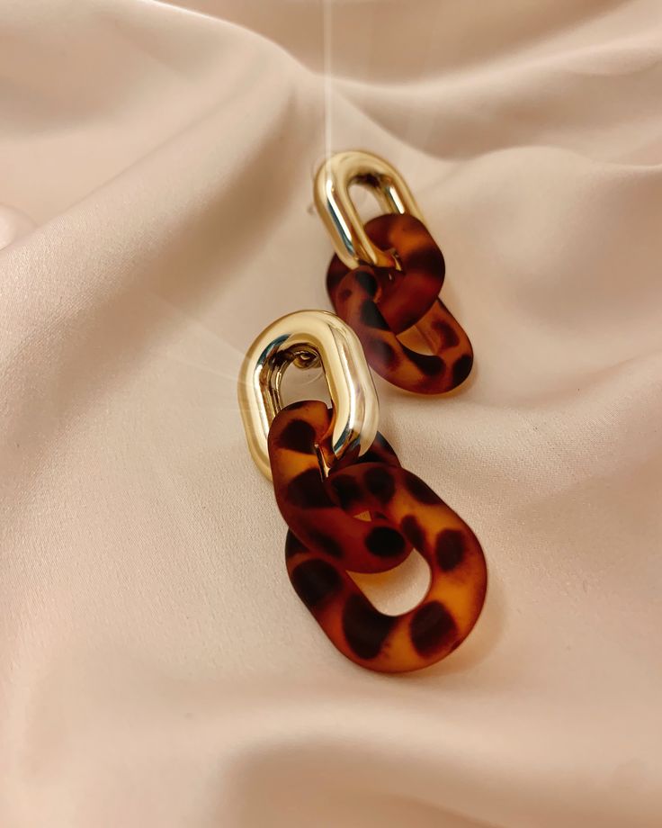 گوشواره ترند پاییزی قهوه ای