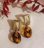 گوشواره ترند پاییزی قهوه ای