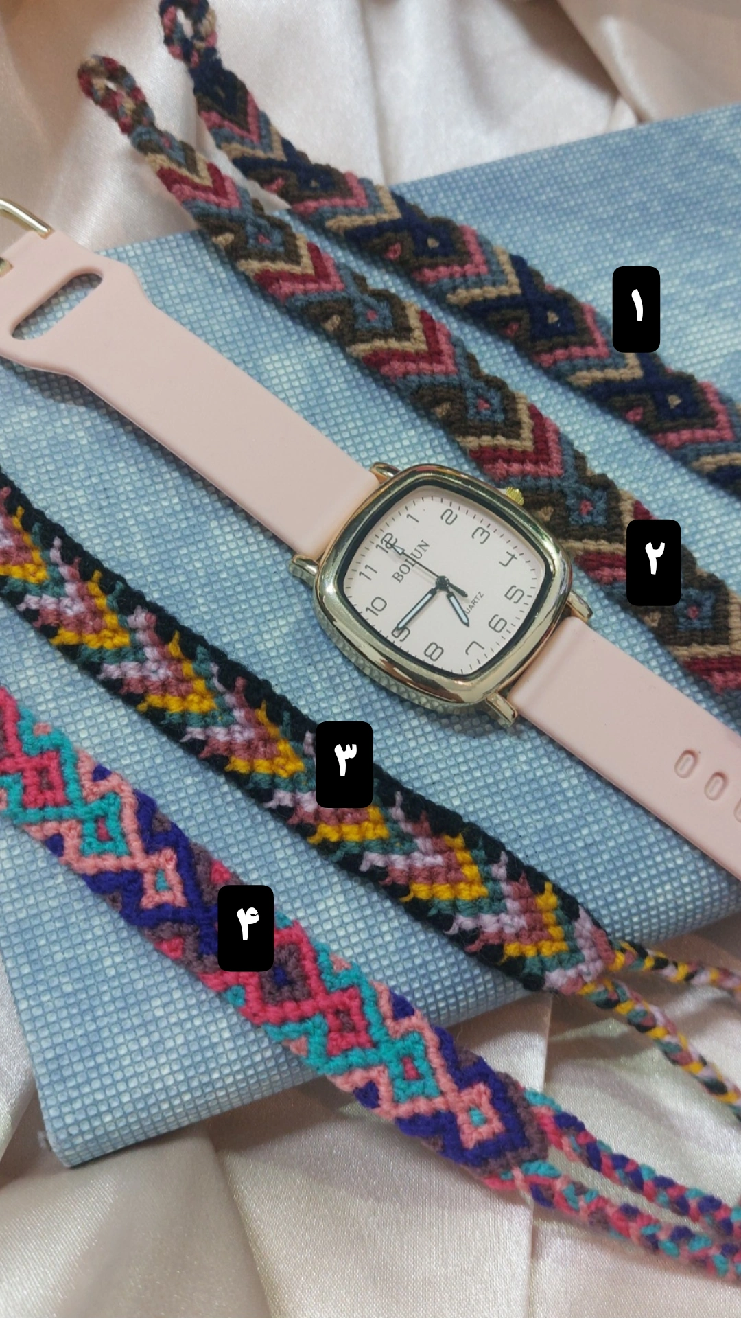 ساعت بولون صورتی طرح اپل