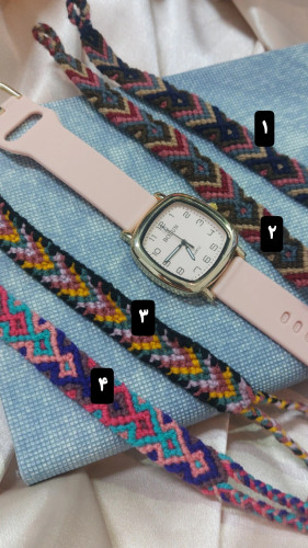 ساعت بولون صورتی طرح اپل