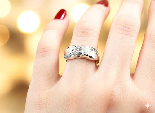 انگشتر جواهر طلاروس