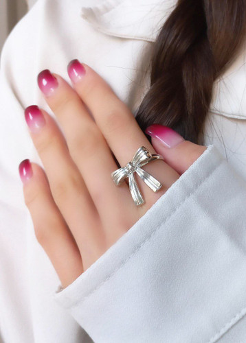 انگشتر پاپیون مینیمال فری سایز